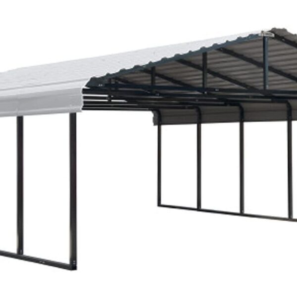 Arrow Carport, 20 ft. x 24 ft. x 7ft. Eggshell 20′ x 24′ x 7′